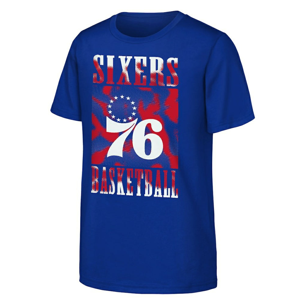 Philadelphia 76ers Youth Garage Hero T-Shirt - Royal outlet