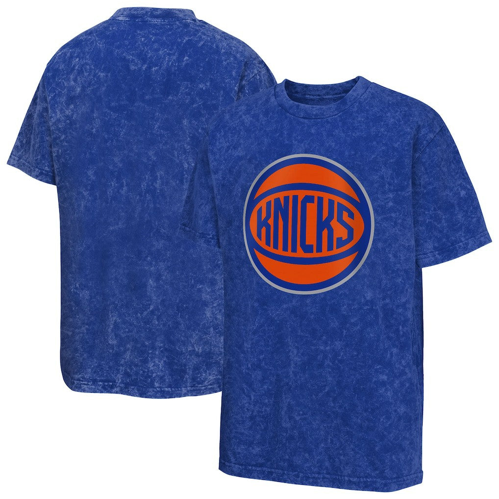 New York Knicks Youth Rugged Defense T-Shirt - Blue shop