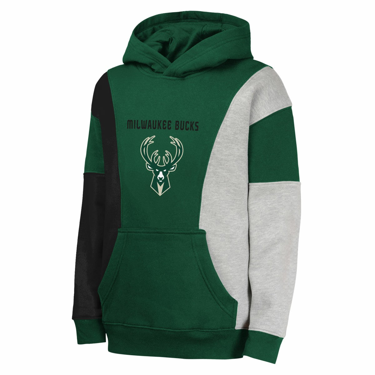 Milwaukee Bucks Youth Ace In the Hole Pullover Hoodie - Hunter Green sale