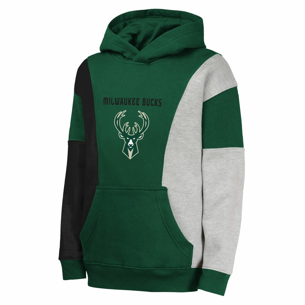 Milwaukee Bucks Youth Ace In the Hole Pullover Hoodie - Hunter Green sale