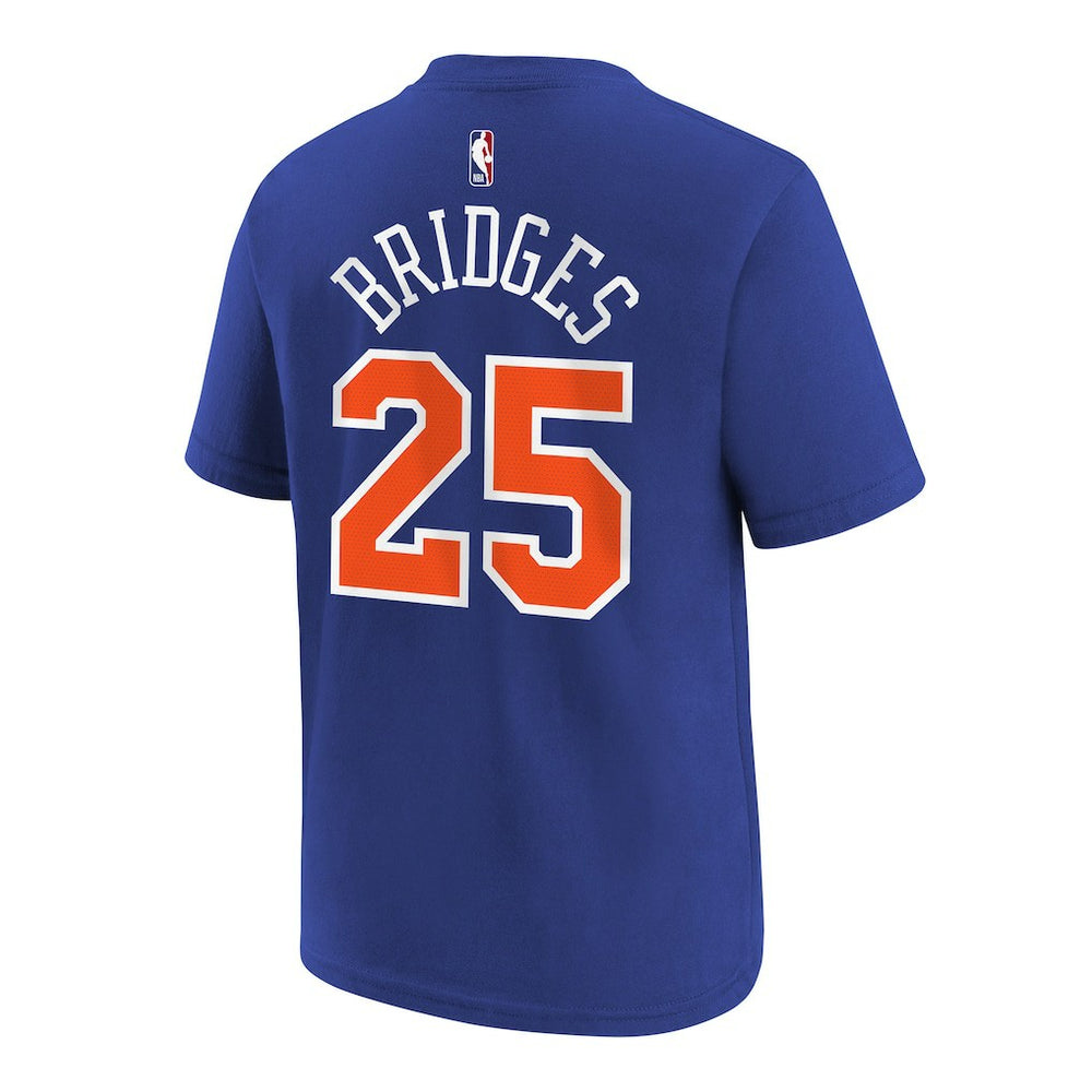Mikal Bridges New York Knicks Youth Icon Name & Number T-Shirt - Blue cheap