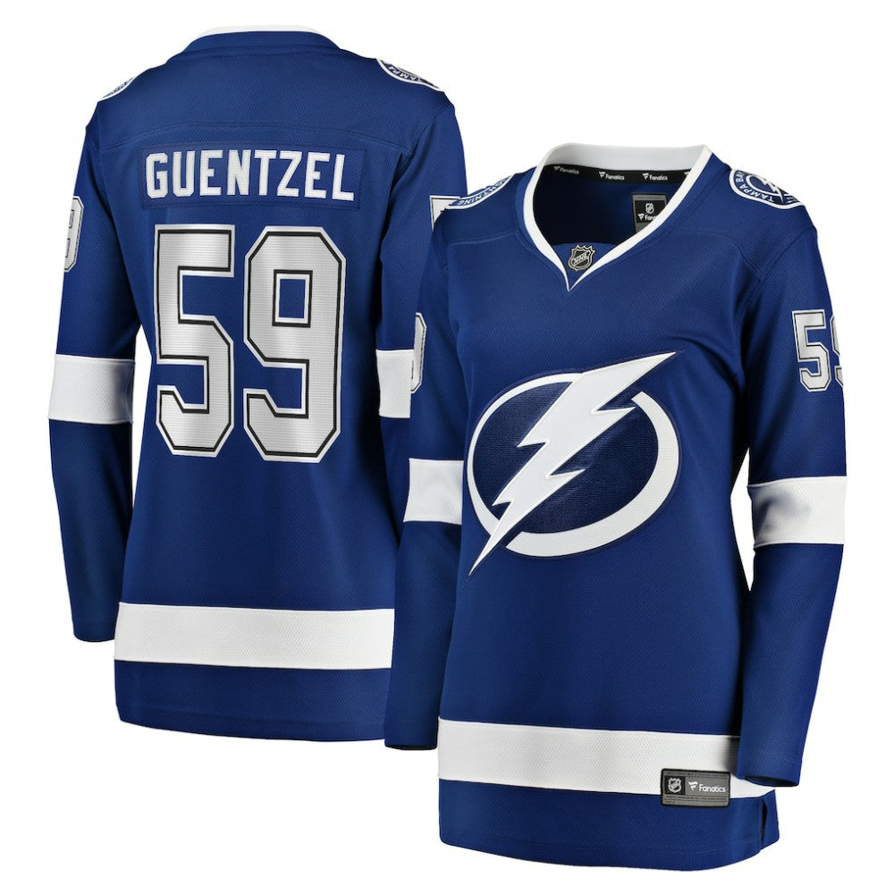 Jake Guentzel Tampa Bay Lightning Fanatics Women's Home Premier Breakaway Player Jersey Breakaway Jersey - Blue Jerseys