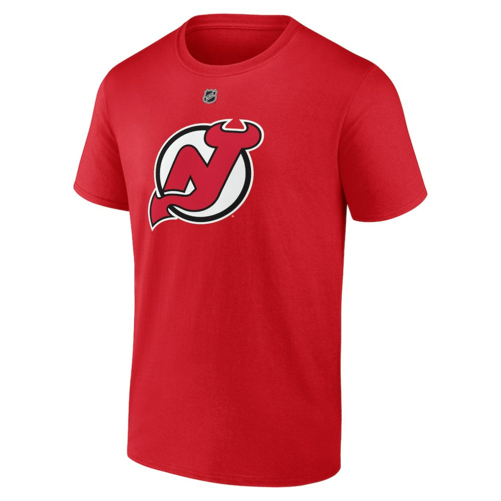 Jacob Markstrom New Jersey Devils Fanatics Authentic Stack Name & Number T-Shirt - Red T-shirts