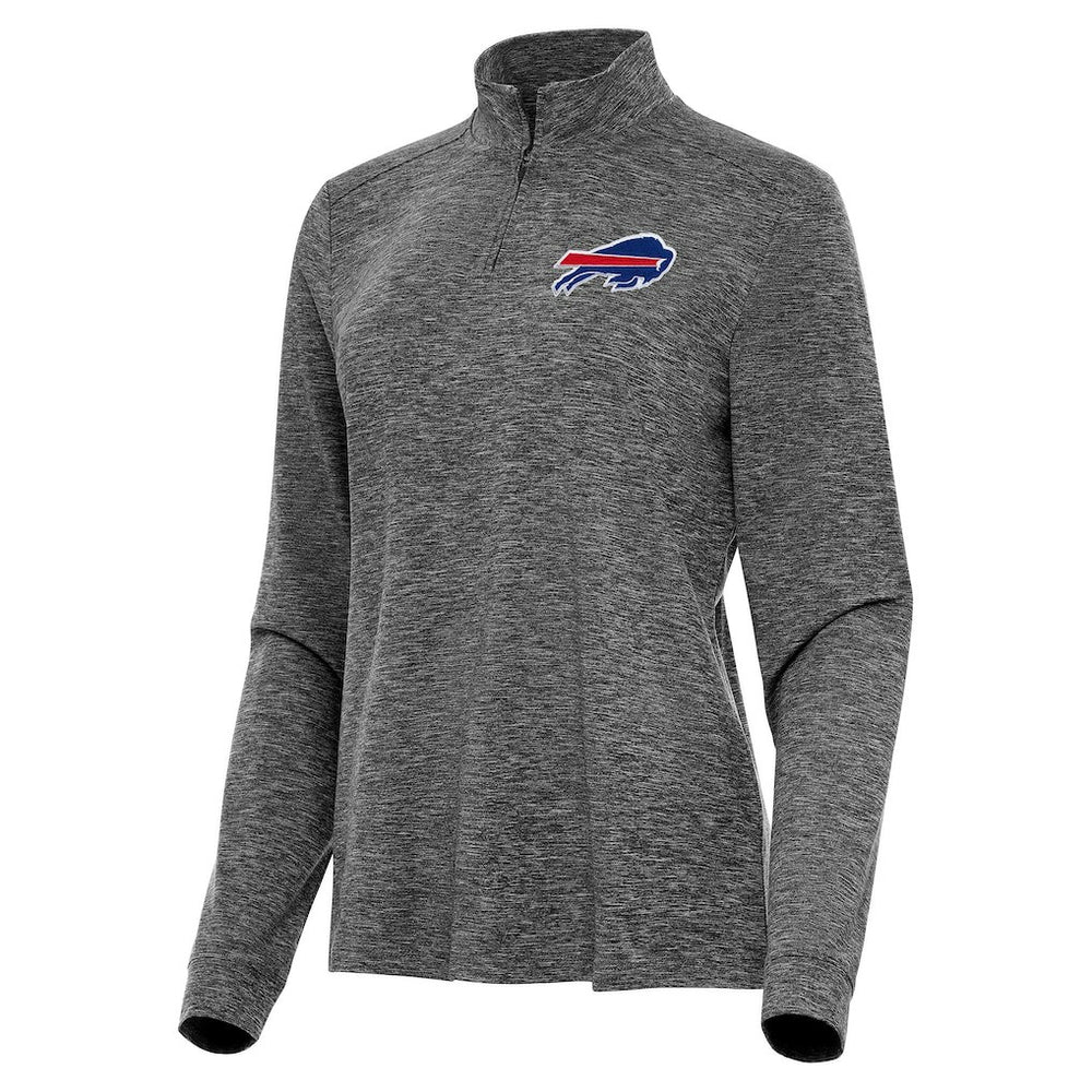 Buffalo Bills Antigua Women's Mentor Quarter-Zip Jacket - Heather Black cheap