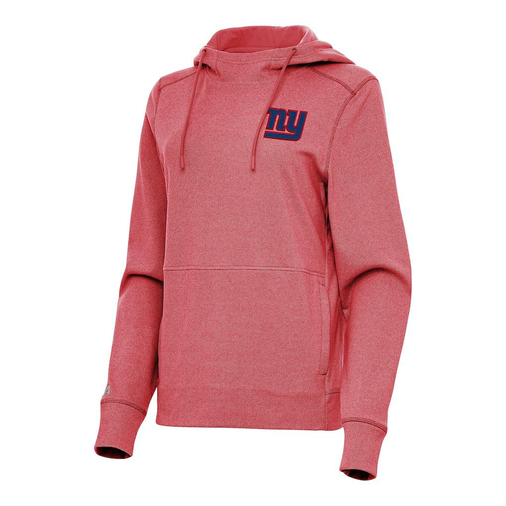 New York Giants Antigua Women's Justice Pullover Hoodie - Heather Red sale