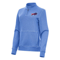 Buffalo Bills Antigua Women's Crush Quarter-Zip Jacket - Heather Royal discount
