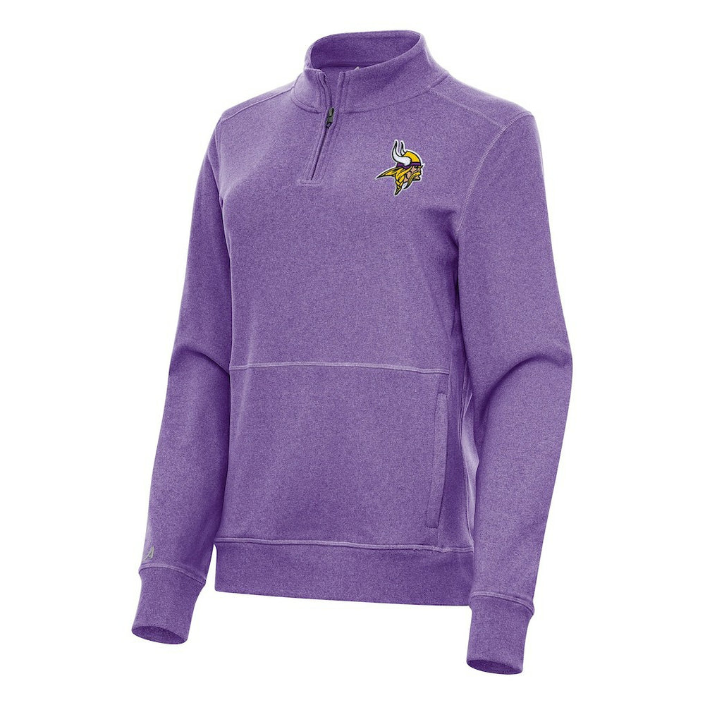 Minnesota Vikings Antigua Women's Crush Quarter-Zip Jacket - Heather Purple sale