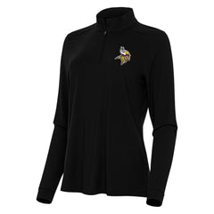 Minnesota Vikings Antigua Women's Intent Quarter-Zip Sweatshirt - Black for sale