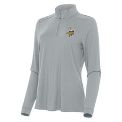 Minnesota Vikings Antigua Women's Intent Quarter-Zip Sweatshirt - Gray cheap
