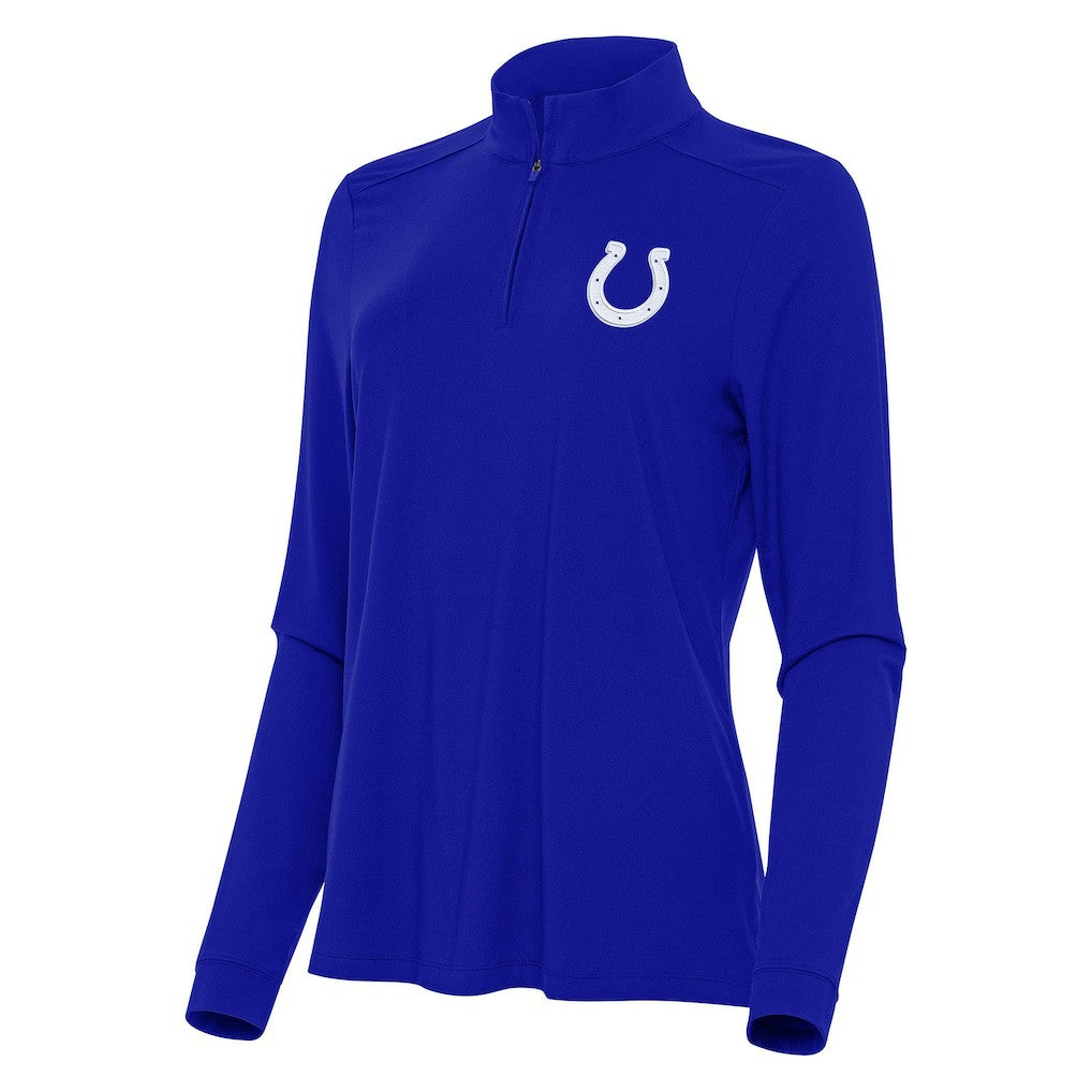 Indianapolis Colts Antigua Women's Intent Quarter-Zip Sweatshirt - Royal discount