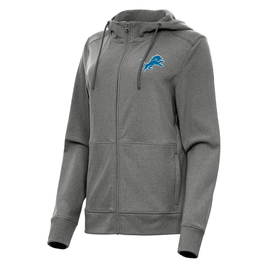 Detroit Lions Antigua Women's Seeker Full-Zip Hoodie Jacket - Heather Charcoal outlet