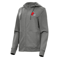 Cleveland Browns Antigua Women's Seeker Full-Zip Hoodie Jacket - Heather Charcoal sale