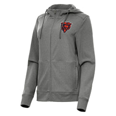 Chicago Bears Antigua Women's Seeker Full-Zip Hoodie Jacket - Heather Charcoal discount