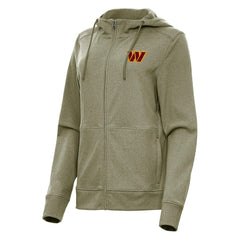 Washington Commanders Antigua Women's Seeker Full-Zip Hoodie Jacket - Heather Olive outlet