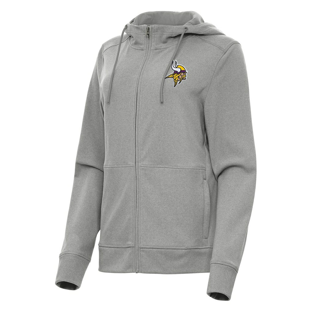 Minnesota Vikings Antigua Women's Seeker Full-Zip Hoodie Jacket - Heather Gray online