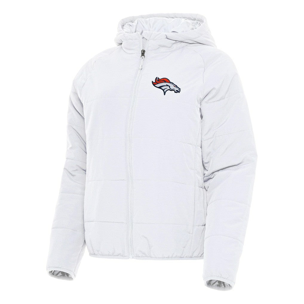 Denver Broncos Antigua Women's Universe Full-Zip Hoodie Jacket - White discount