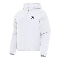 Dallas Cowboys Antigua Women's Universe Full-Zip Hoodie Jacket - White sale