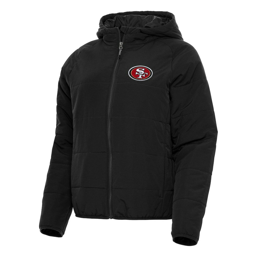 San Francisco 49ers Antigua Women's Universe Full-Zip Hoodie Jacket - Black sale