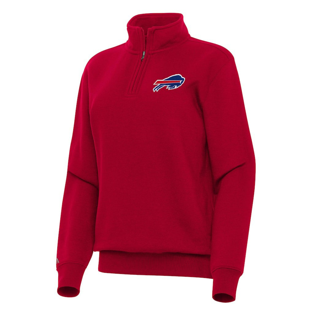 Buffalo Bills Antigua Women's Victory Quarter-Zip Top - Red outlet