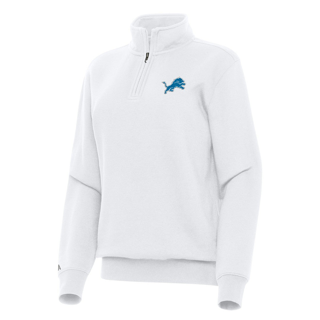 Detroit Lions Antigua Women's Victory Quarter-Zip Top - White for sale
