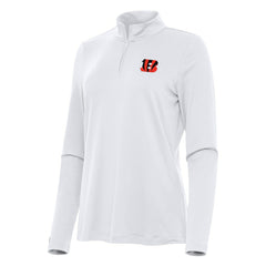 Cincinnati Bengals Antigua Women's Reprocess Quarter-Zip Top - White cheap