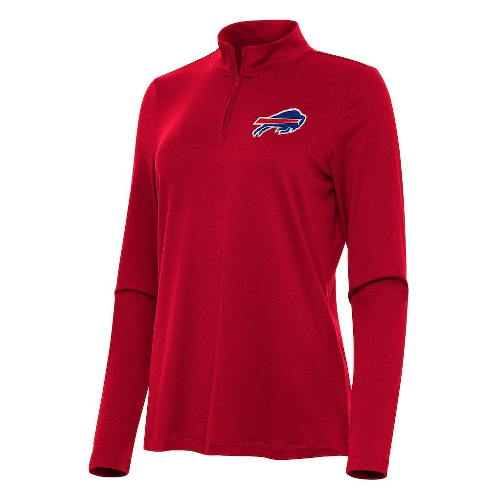 Buffalo Bills Antigua Women's Reprocess Quarter-Zip Top - Red outlet