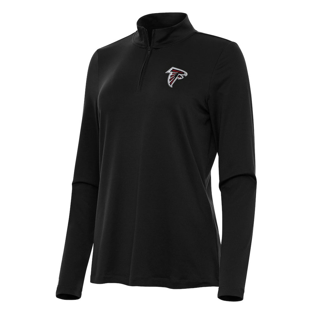 Atlanta Falcons Antigua Women's Reprocess Quarter-Zip Top - Black on sale