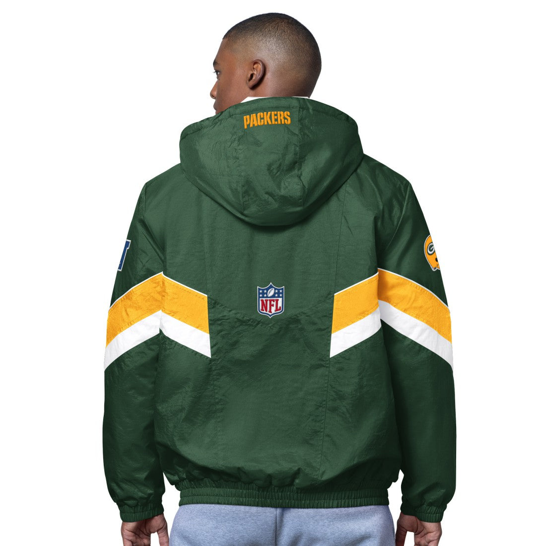 Green Bay Packers OVO x Starter Sideline Full-Snap Puffer Jacket - Green cheap