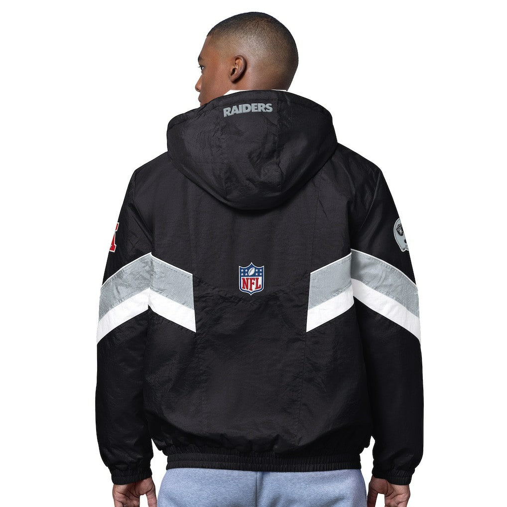 Las Vegas Raiders OVO x Starter Sideline Full-Snap Puffer Jacket - Black on sale