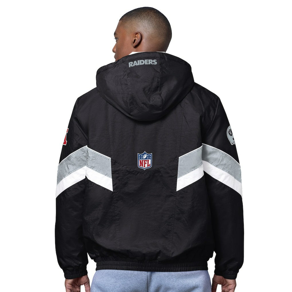 Las Vegas Raiders OVO x Starter Sideline Full-Snap Puffer Jacket - Black on sale