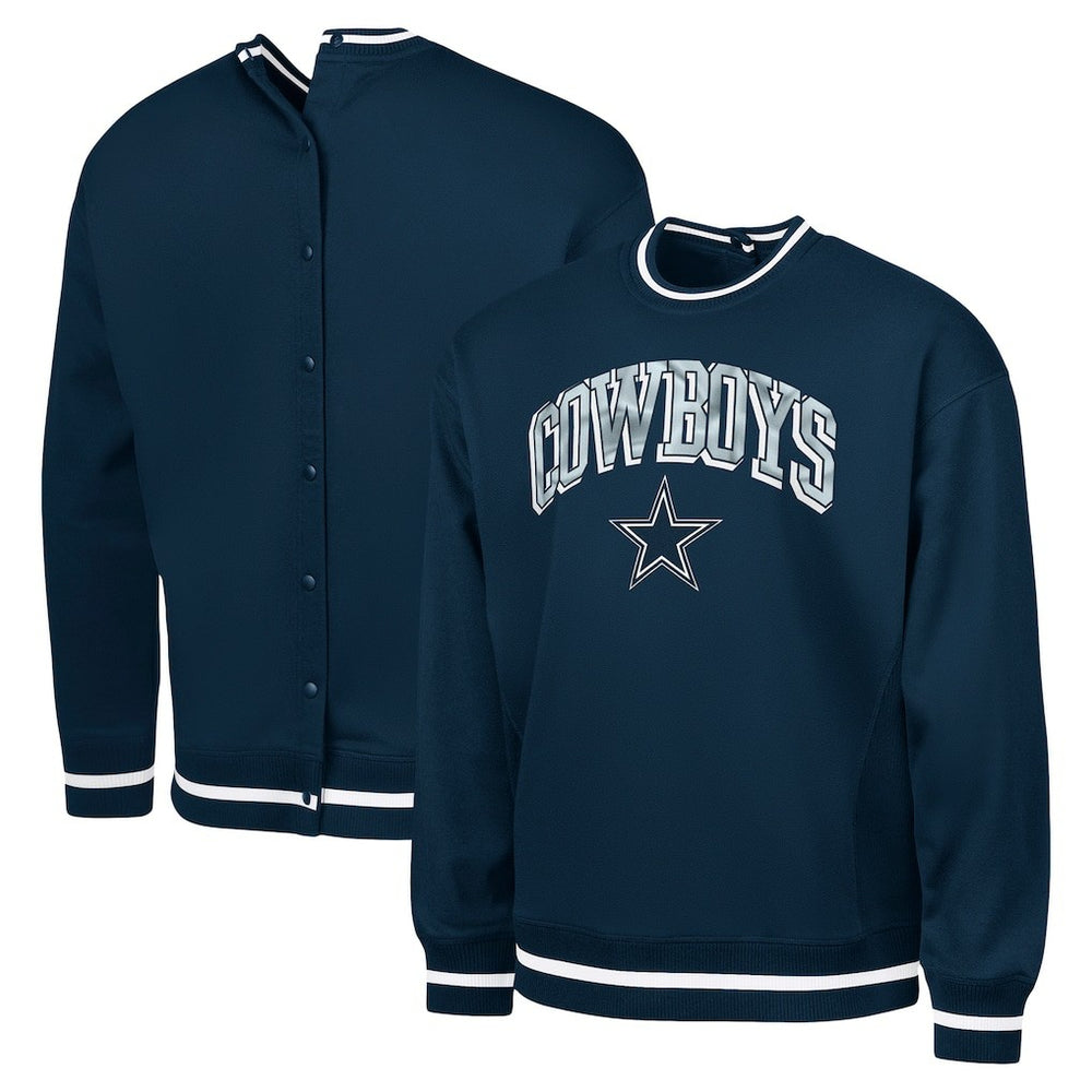 Dallas Cowboys G-III Sports by Carl Banks Adaptive Blocker Fleece Pullover Sweatshirt - Navy online