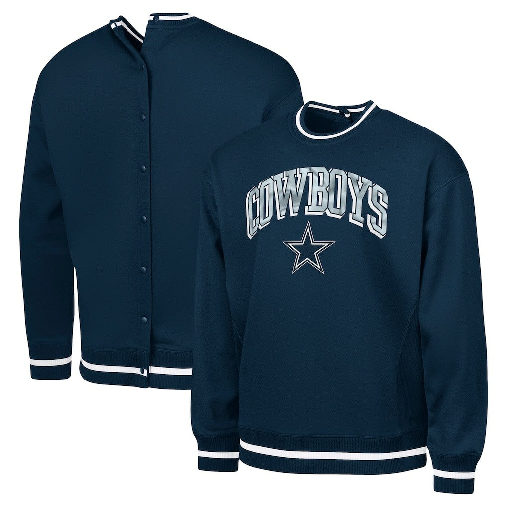 Dallas Cowboys G-III Sports by Carl Banks Adaptive Blocker Fleece Pullover Sweatshirt - Navy online