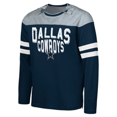 Dallas Cowboys G-III Sports by Carl Banks Adaptive Hail Mary Long Sleeve T-Shirt - Navy/Silver outlet