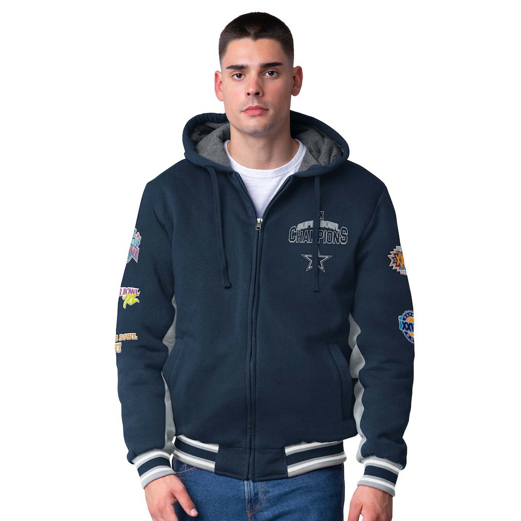 Dallas Cowboys G-III Sports by Carl Banks No Huddle Commemorative Full-Zip Hoodie Jacket - Navy online