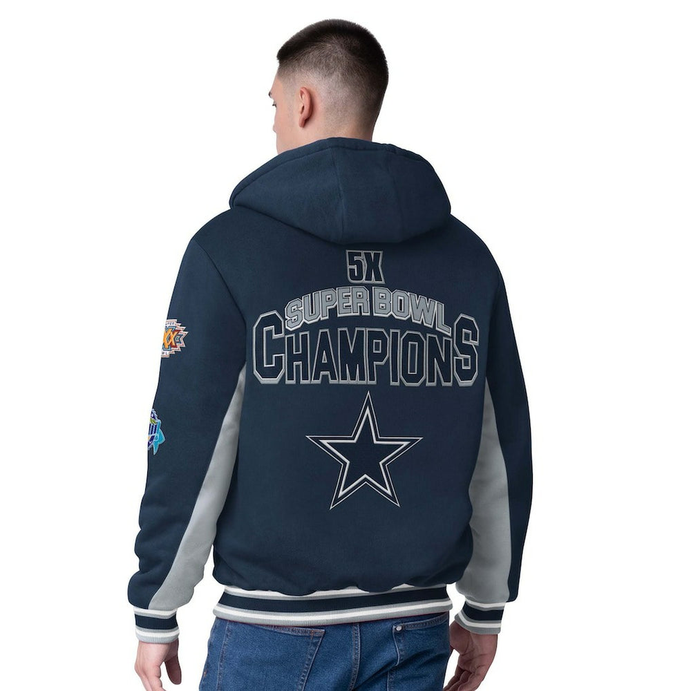Dallas Cowboys G-III Sports by Carl Banks No Huddle Commemorative Full-Zip Hoodie Jacket - Navy online