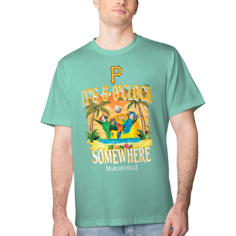 Pittsburgh Pirates Margaritaville Five O'Clock Graphic T-Shirt Mint