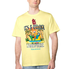 St. Louis Cardinals Margaritaville Five O'Clock Graphic T-Shirt Yellow