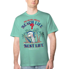 Philadelphia Phillies Margaritaville Beach Hut Graphic T-Shirt Mint