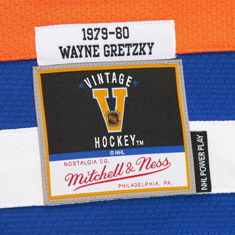 Wayne Gretzky Edmonton Oilers 1979-80 Power Play Jersey - Royal Jerseys