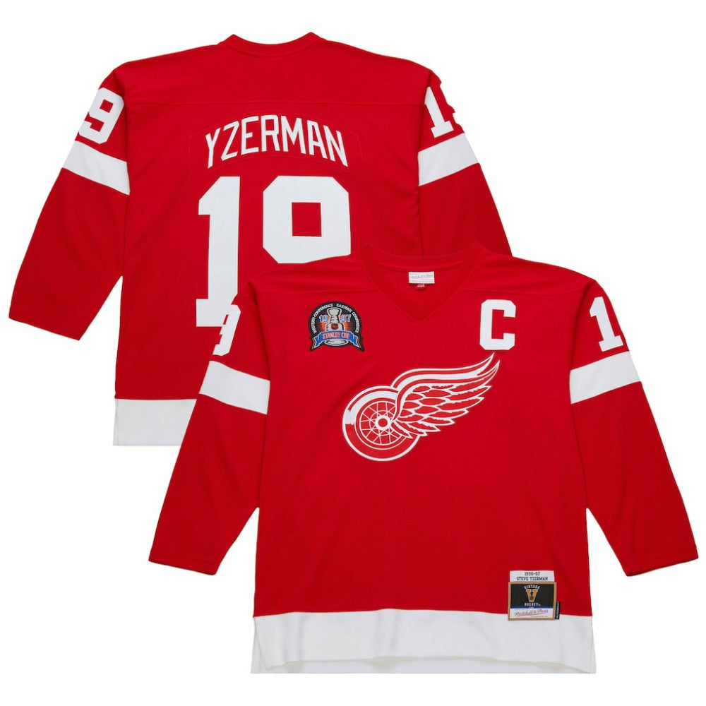 Steve Yzerman Detroit Red Wings 1996-97 Power Play Jersey - Scarlet Jerseys