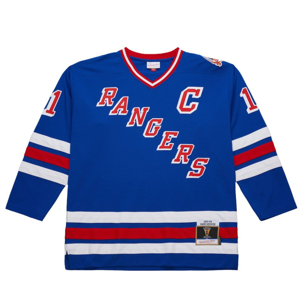 Mark Messier New York Rangers 1993-94 Power Play Jersey - Royal Jerseys