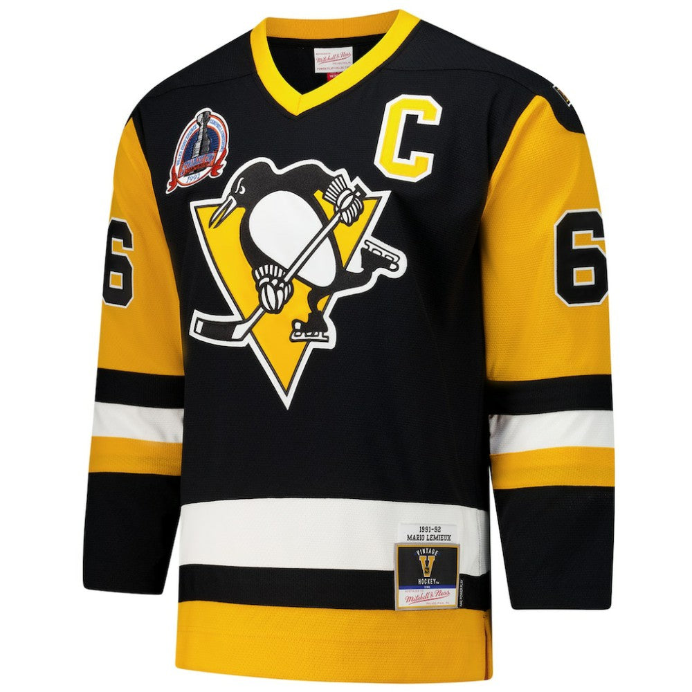 Mario Lemieux Pittsburgh Penguins 1991-92 Power Play Jersey - Black Jerseys