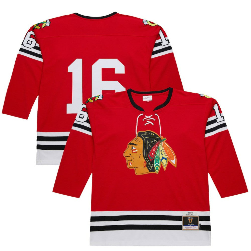 Bobby Hull Chicago Blackhawks 1960-61 Power Play Jersey - Scarlet Jerseys