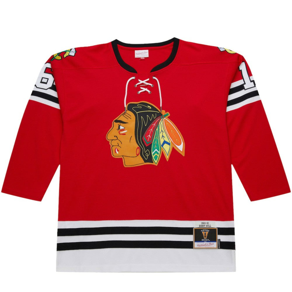 Bobby Hull Chicago Blackhawks 1960-61 Power Play Jersey - Scarlet Jerseys