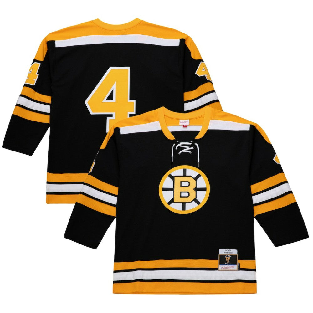 Bobby Orr Boston Bruins 1971-72 Power Play Jersey - Black Jerseys
