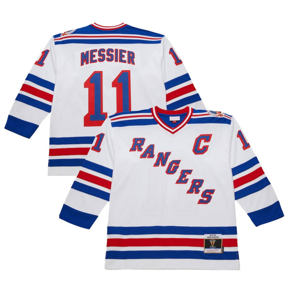Mark Messier New York Rangers 1993-94 Power Play Jersey - White Jerseys