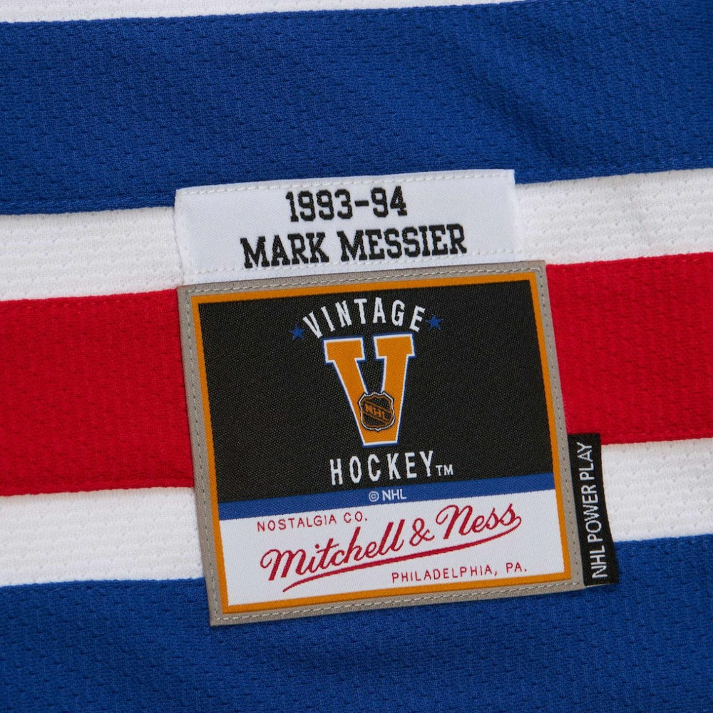 Mark Messier New York Rangers 1993-94 Power Play Jersey - White Jerseys