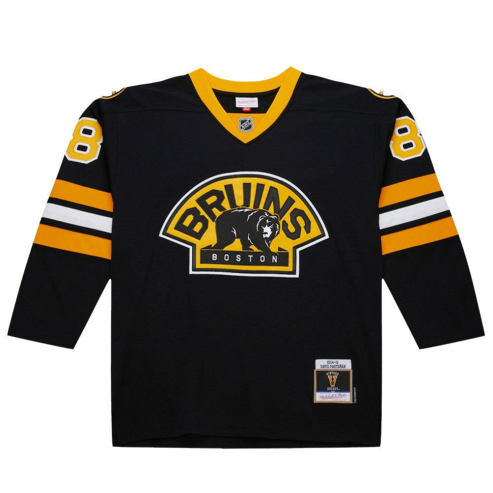 David Pastrnak Boston Bruins 2014-15 Power Play Jersey - Black Jerseys
