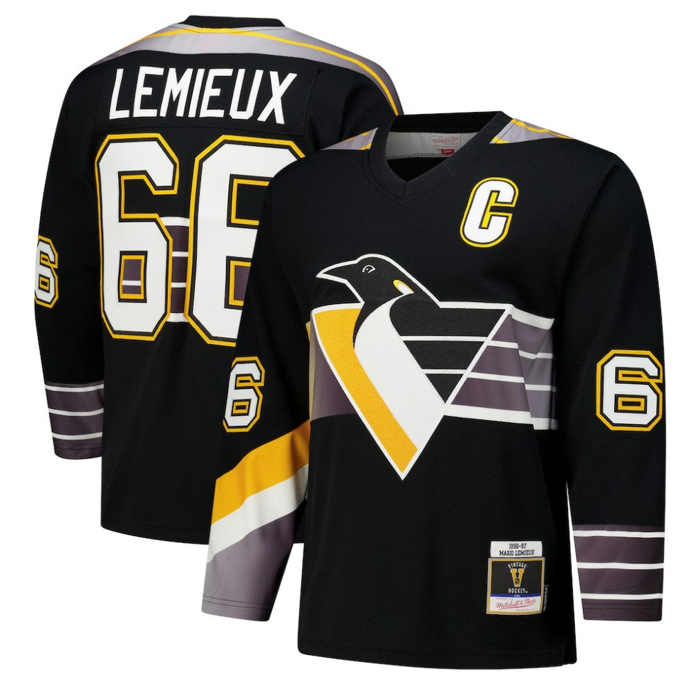 Mario Lemieux Pittsburgh Penguins 1996-97 Power Play Jersey - Black Jerseys