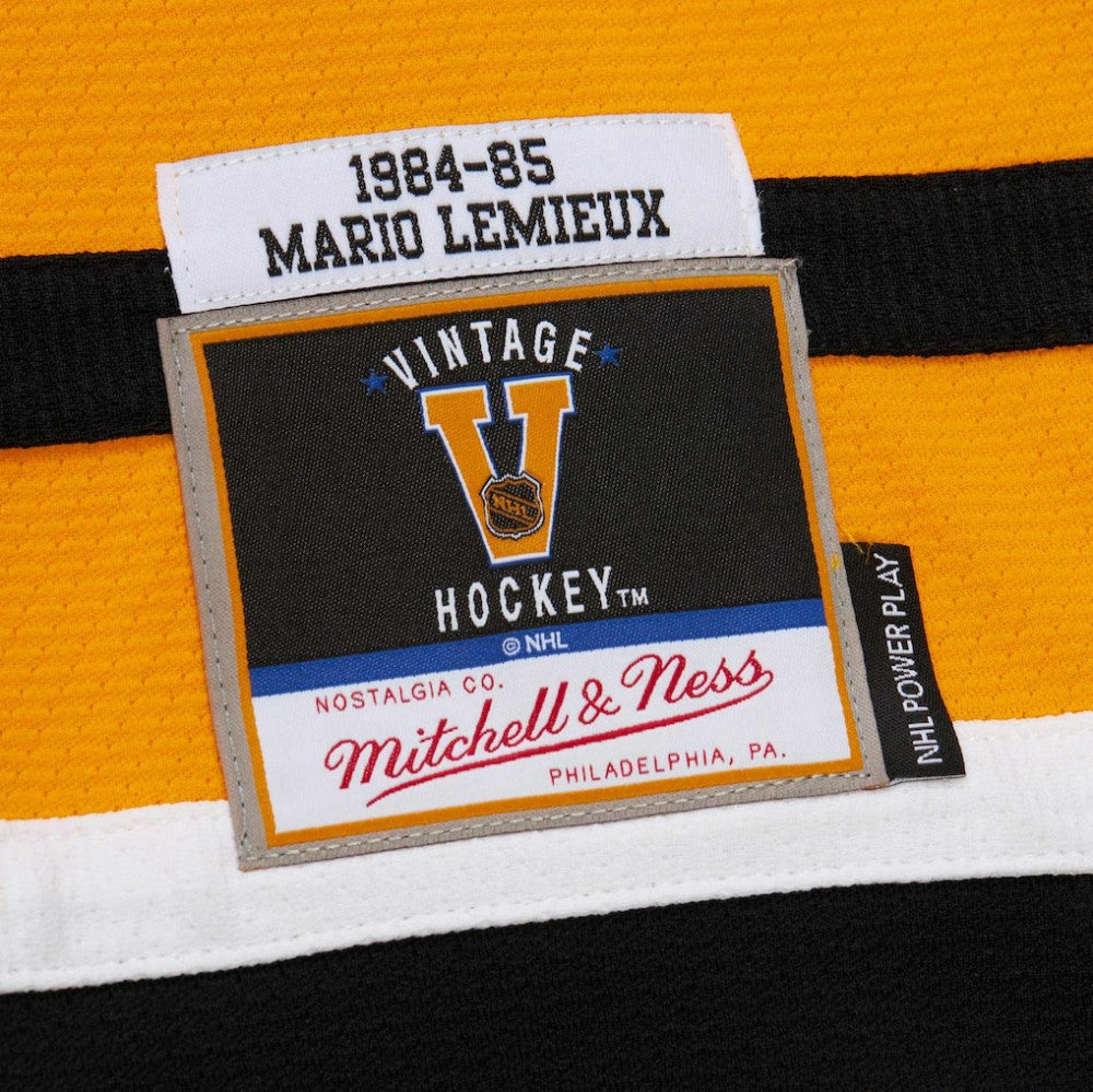 Mario Lemieux Pittsburgh Penguins 1984-85 Power Play Jersey - Gold Jerseys
